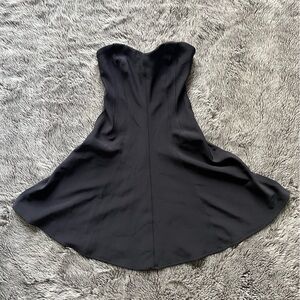 Black Strapless Mini Dress